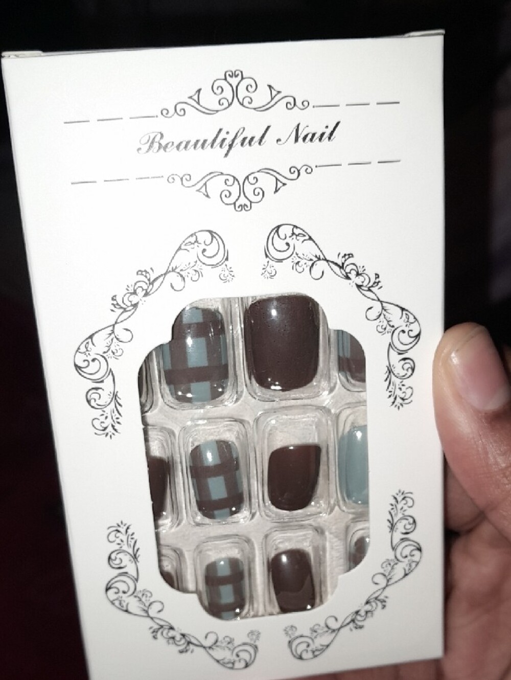 Burgundy Press-On Nail Set